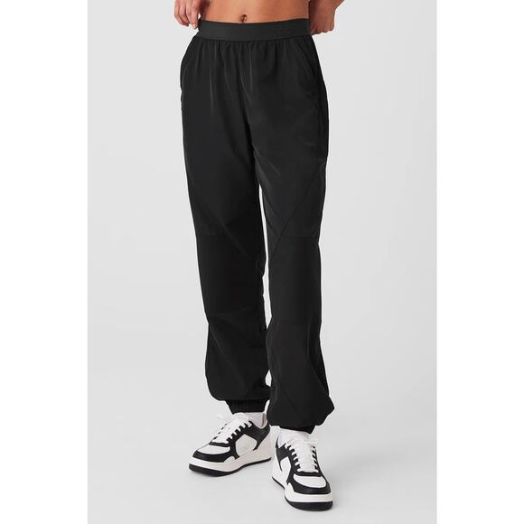Alo Yoga Mixed Media Reinvention Jogger Black - S - Picture 1 of 4